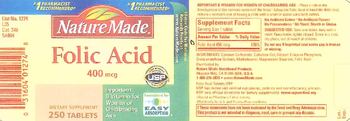 Nature Made Folic Acid 400 mcg - supplement