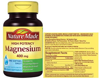 Nature Made High Potency Magnesium 400 mg - supplement