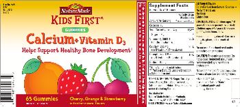 Nature Made KIDS FIRST Calcium + Vitamin D3 Gummies - supplement
