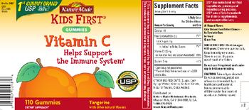 Nature Made KIDS FIRST Vitamin C Gummies Tangerine - supplement