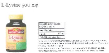 Nature Made L-Lysine 500 mg - supplement