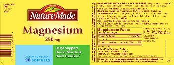 Nature Made Magnesium 250 mg - supplement