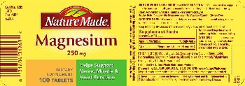 Nature Made Magnesium 250 mg - supplement