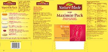 Nature Made Maximin Pack - multivitamin and mineral supplement