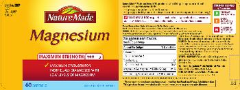 Nature Made Maximum Strength Magnesium 500 mg - supplement