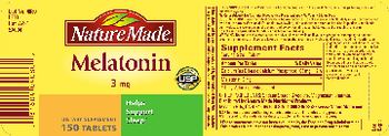 Nature Made Melatonin 3 mg - supplement