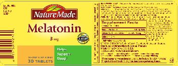 Nature Made Melatonin 3 mg - supplement