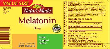 Nature Made Melatonin 3 mg - supplement