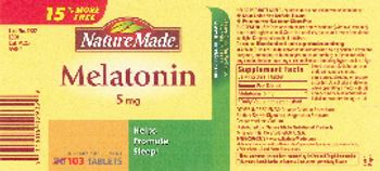 Nature Made Melatonin 5 mg - supplement