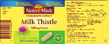 Nature Made Milk Thistle 140 mg - herbal supplement