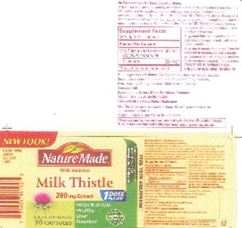 Nature Made Milk Thistle 280 mg Extract - herbal supplement