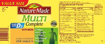 Nature Made Multi Complete With Iron - supplement