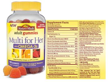 Nature Made Multi for Her plus Omega-3s - supplement