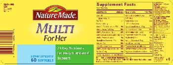 Nature Made Multi For Her - supplement