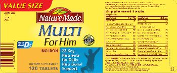 Nature Made Multi For Him - supplement