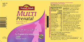 Nature Made Multi Prenatal - complete multi vitaminmineral supplement