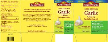 Nature Made Odor Control Garlic - this statement has not been evaluated by the food and drug administration this product is not intend