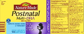 Nature Made Postnatal Multi + DHA - supplement
