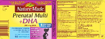 Nature Made Prenatal Multi + DHA - supplement