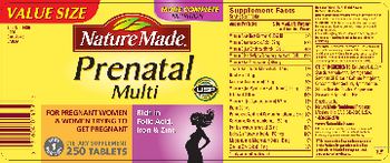 Nature Made Prenatal Multi - supplement