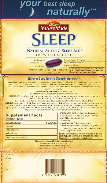 Nature Made Sleep - supplement