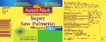 Nature Made Super Saw Palmetto 480 mg - herbal supplement