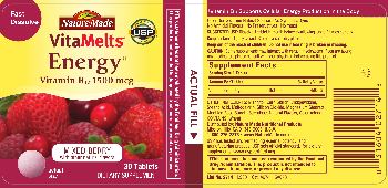 Nature Made VitaMelts Energy Mixed Berry - supplement