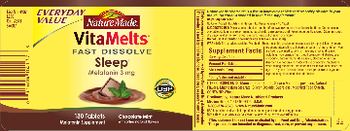 Nature Made VitaMelts Sleep Chocolate Mint - melatonin supplement