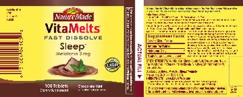 Nature Made VitaMelts Sleep Chocolate Mint - supplement