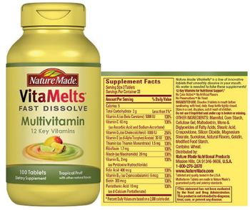 Nature Made VitaMelts Tropical Fruit - supplement