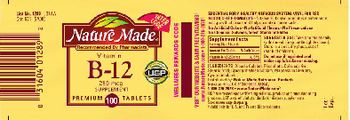 Nature Made Vitamin B-12 250 mcg Supplement - 
