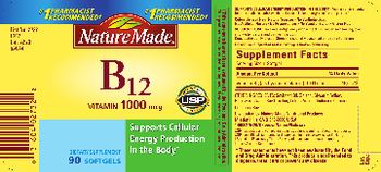 Nature Made Vitamin B12 1000 mcg - supplement