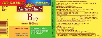 Nature Made Vitamin B12 1000 mcg - supplement