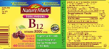 Nature Made Vitamin B12 3000 mcg Cherry Flavor - supplement