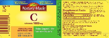 Nature Made Vitamin C 1000 mg With Rose Hips - supplement