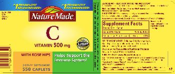 Nature Made Vitamin C 500 mg With Rose Hips - supplement