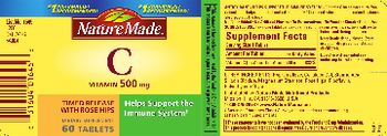 Nature Made Vitamin C 500 mg With Rose Hips - supplement