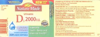 Nature Made Vitamin D3 2000 IU - vitamin d supplement