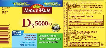 Nature Made Vitamin D3 5000 IU - vitamin d supplement