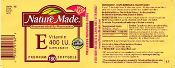 Nature Made Vitamin E 400 IU Supplement - 