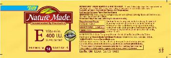 Nature Made Vitamin E 400 IU Supplement - 