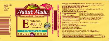 Nature Made Vitamin E 400 IU Supplement - 