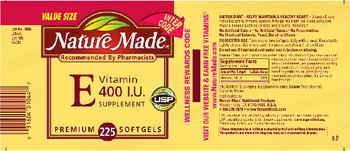 Nature Made Vitamin E 400 IU Supplement - 