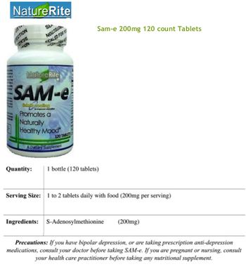 NatureRite Sam-e 200 mg - supplement