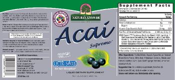 Nature's Answer Acai Supreme - liquid supplement