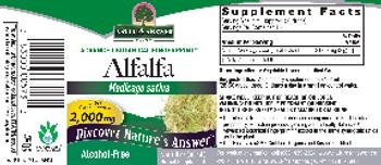 Nature's Answer Alfalfa 2,000 mg - herbal supplement