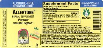Nature's Answer Allertone - herbal supplement