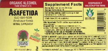 Nature's Answer Asafetida Oleo-Gum-Resin - herbal supplement