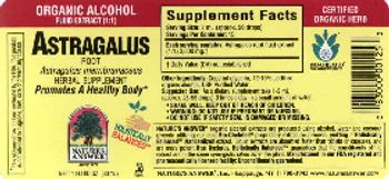 Nature's Answer Astragalus Root - herbal supplement