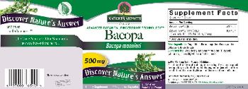 Nature's Answer Bacopa 500 mg - supplement